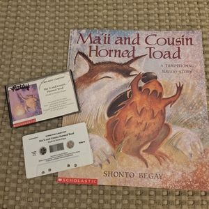 "Ma'ii and Cousin Horned Toad" Book by Shonto Begay with audio cassette